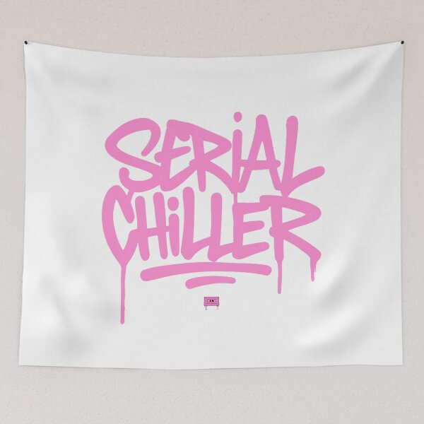 Item preview, Serial Chiller Graffiti Street Art Typography designed and sold by WHITE FLAME PRINTS.
