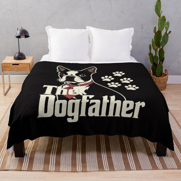Item preview, Mens The Dogfather Boston Terrier Dog Dad Gift Idea designed and sold by demarioTTS.