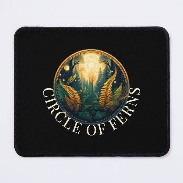 Item preview, Circle Of Ferns Botanical Ritual Badge designed and sold by RoughSwallow.
