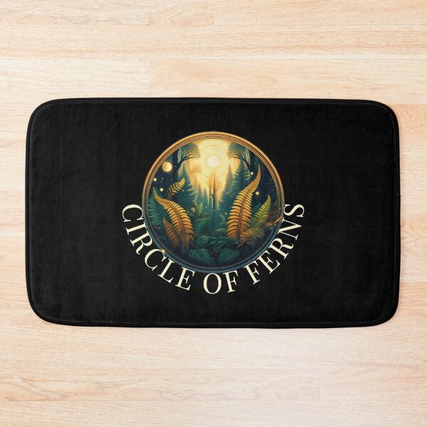 Item preview, Circle Of Ferns Botanical Ritual Badge designed and sold by RoughSwallow.