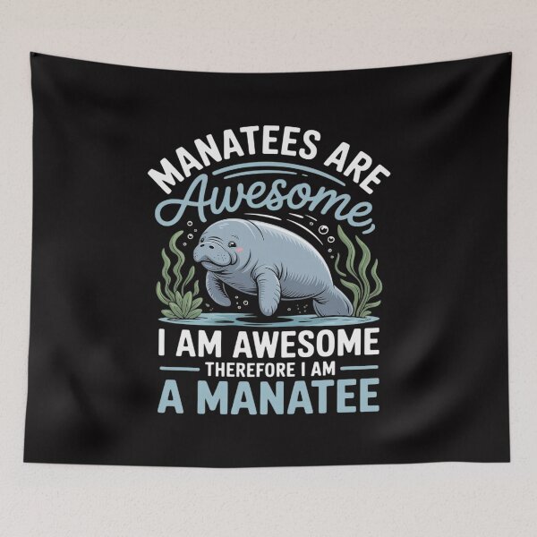 Item preview, Manatees Are Awesome - Manatee Lover Zookeeper Wildlife designed and sold by demarioTTS.