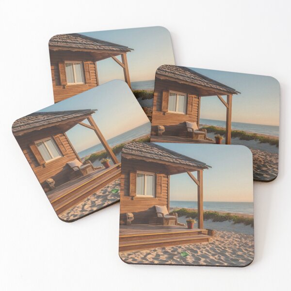 Item preview, Wooden Cottage among Beach Gardens designed and sold by BlareBlare.