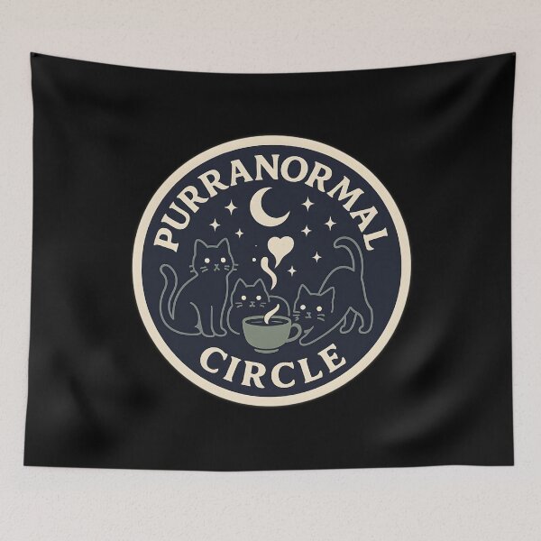 Item preview, Purranormal Circle – Moonlit Cat Coven designed and sold by RoughSwallow.