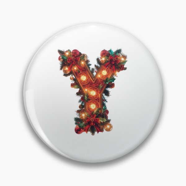 Item preview, Christmas Letter Y Monogram – Decorative Holiday Alphabet designed and sold by Cultradesign.
