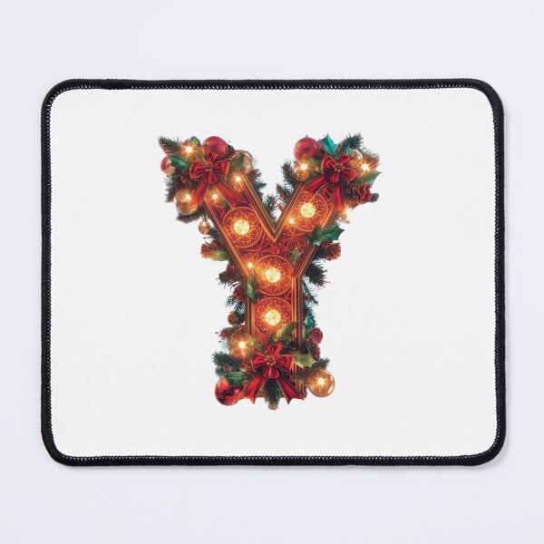 Item preview, Christmas Letter Y Monogram – Decorative Holiday Alphabet designed and sold by Cultradesign.