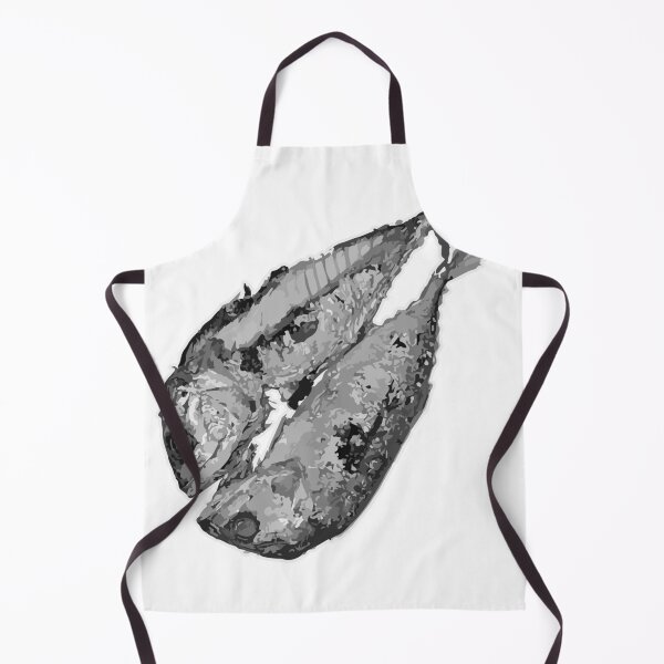 Item preview, Duo of Fried Mackerel (Monochrome Illustration) designed and sold by zanaxxer.