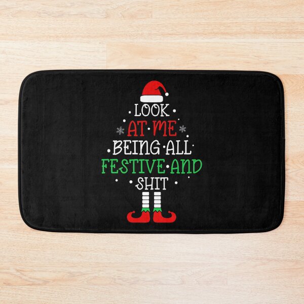 Item preview, Look At Me Being All Festive And Shits Funny Christmas Santa  designed and sold by BaidenNeta.