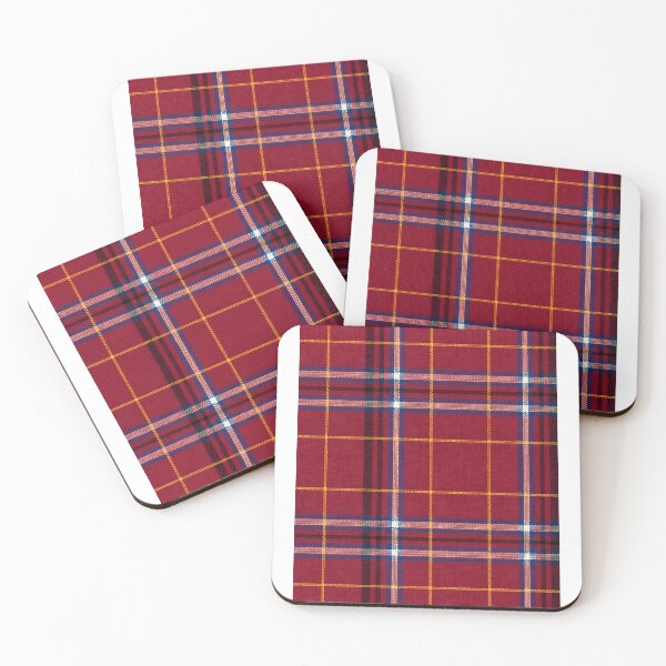 Item preview, Vibrant Red Scottish Tartan Plaid Pattern Seamless Fabric designed and sold by svarupa.