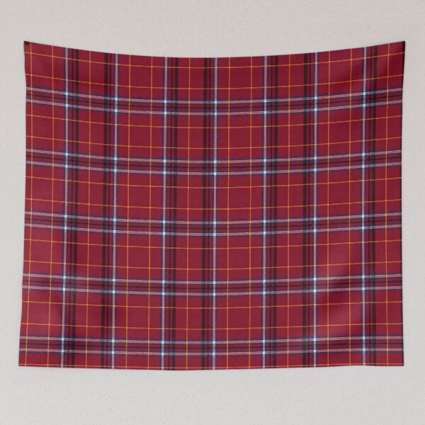 Item preview, Vibrant Red Scottish Tartan Plaid Pattern Seamless Fabric designed and sold by svarupa.