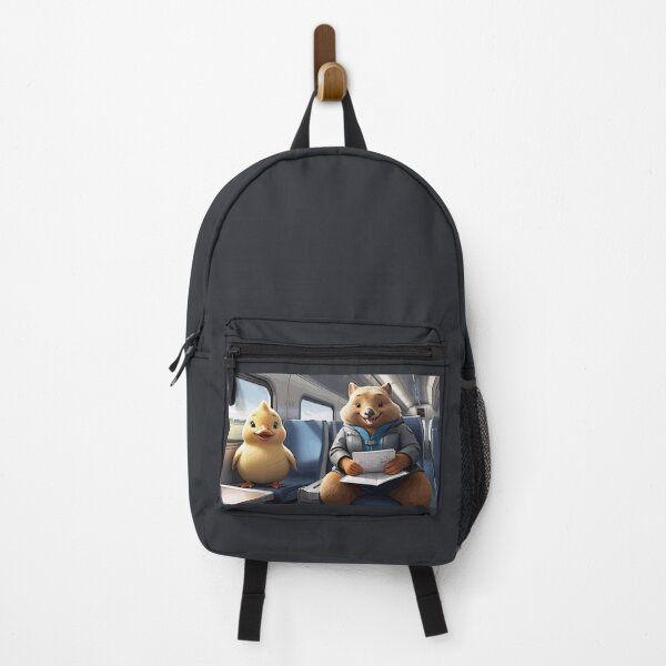 Item preview, Wombat and Duck on the Train designed and sold by PierreAlbijanic.