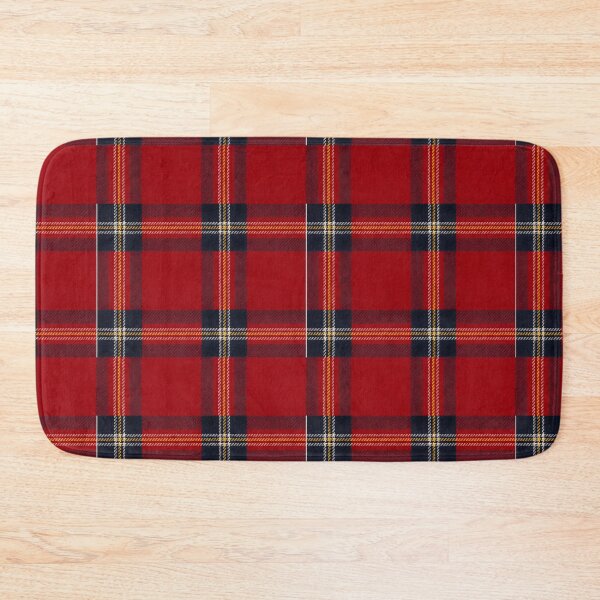 Item preview, Vibrant Red Scottish Tartan Plaid Pattern Seamless Fabric designed and sold by svarupa.
