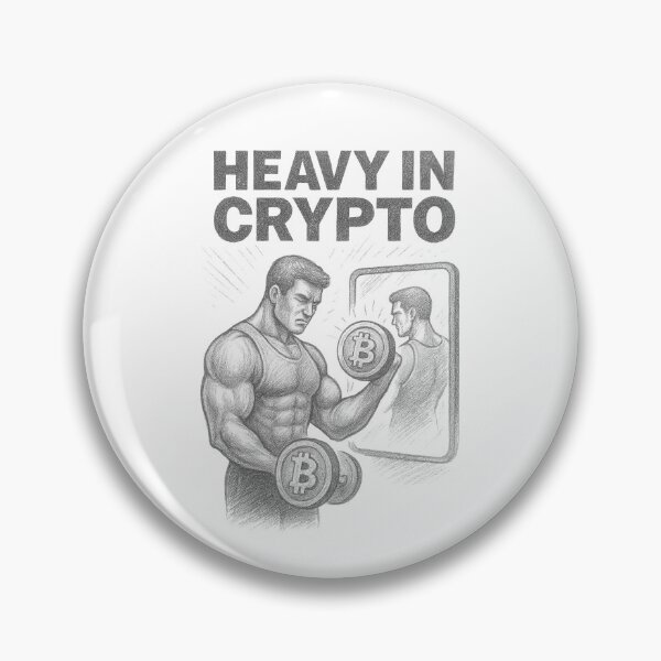 Item preview, Heavy In Crypto Bitcoin Enthusiasts Sketch designed and sold by Compound Money.