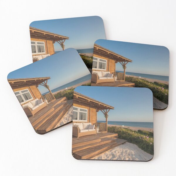 Item preview, Amber Wooden Bungalow beside Ocean Flowers designed and sold by BlareBlare.