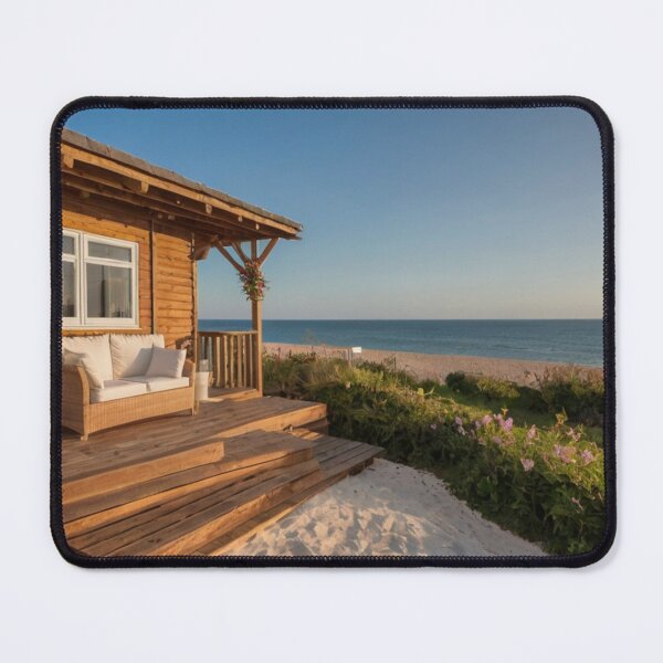Item preview, Amber Wooden Bungalow beside Ocean Flowers designed and sold by BlareBlare.