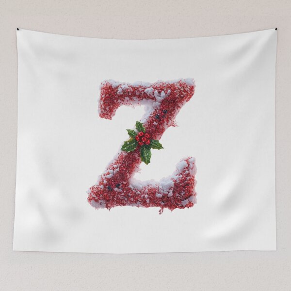 Item preview, Christmas Letter Z Monogram – Festive Holiday Alphabet Art designed and sold by Cultradesign.