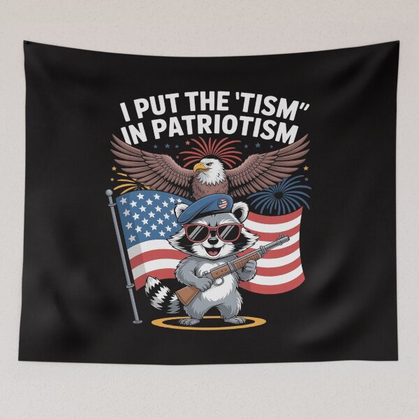 Item preview, I Put The Tism in Patriotism Athletic Eagle designed and sold by portcrysral.