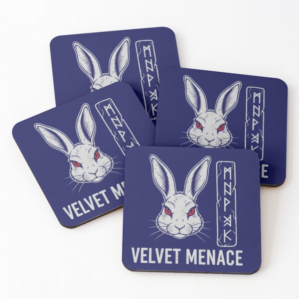 Item preview, Velvet Menace – Fierce Rabbit & Rune Design designed and sold by Dogandesighn.