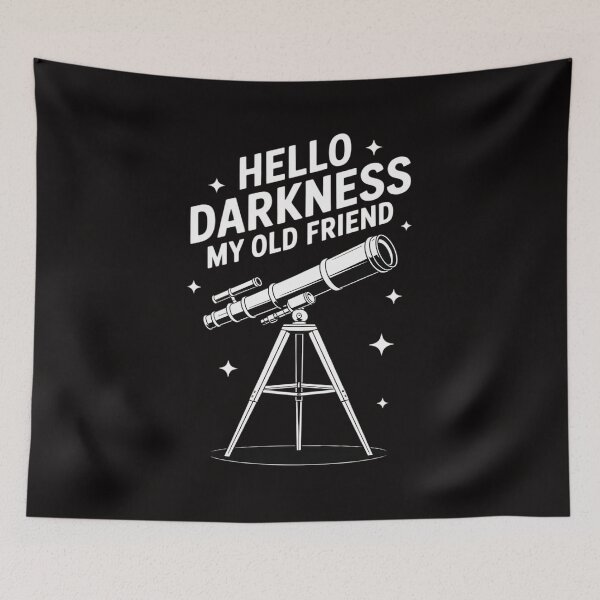 Item preview, Hello Darkness My Old Friend Telescope Star Astronomy designed and sold by portcrysral.
