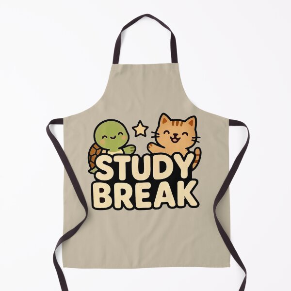 Item preview, Study Break - Cute Cat & Turtle Study Buddy designed and sold by Myra365Art.