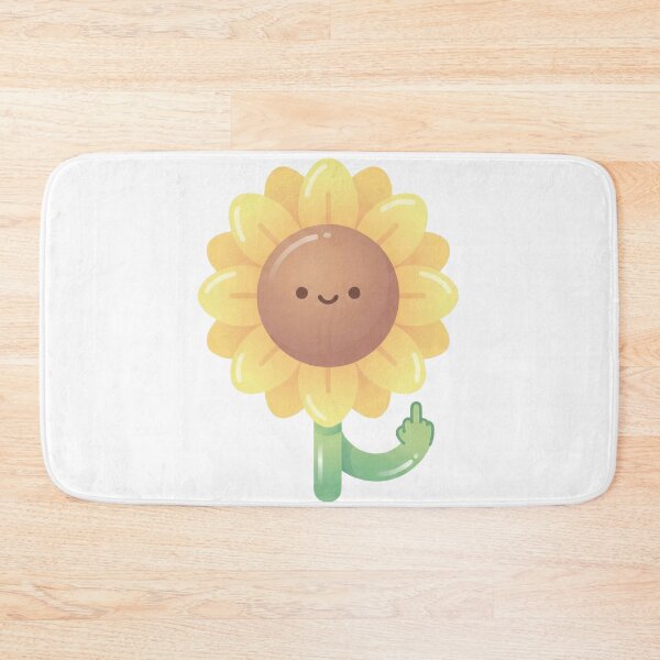 Item preview, Cute Pastel Sunflower Middle Finger - Kawaii Sassy Flower designed and sold by xMErCUrY03x.