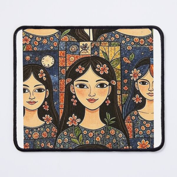 Item preview, Beautiful, rustic, art, art Nouveau,faces, smiles designed and sold by Grimtruths.