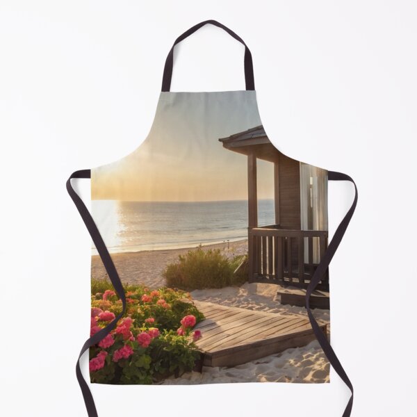 Item preview, Natural Wooden Bungalow in the Seaside Flower Field designed and sold by BlareBlare.