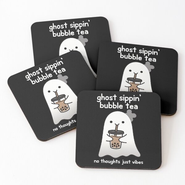 Item preview, Ghost Sippin' Bubble Tea – Playful Halloween Boba Vibes designed and sold by Taans-Creation.