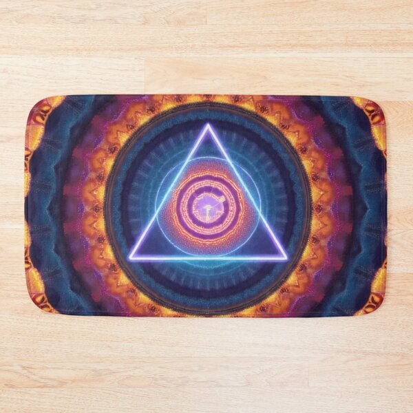 Item preview, Geometric mandala with a luminous triangle designed and sold by Mianku | Für das Leben.