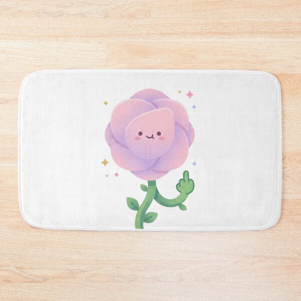 Item preview, Cute Pink Rose Middle Finger - Pastel Kawaii Sassy Flower designed and sold by xMErCUrY03x.