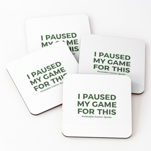 Item preview, I Paused My Game For This Funny Gamer Quote Sarcastic designed and sold by ArtByYunus.