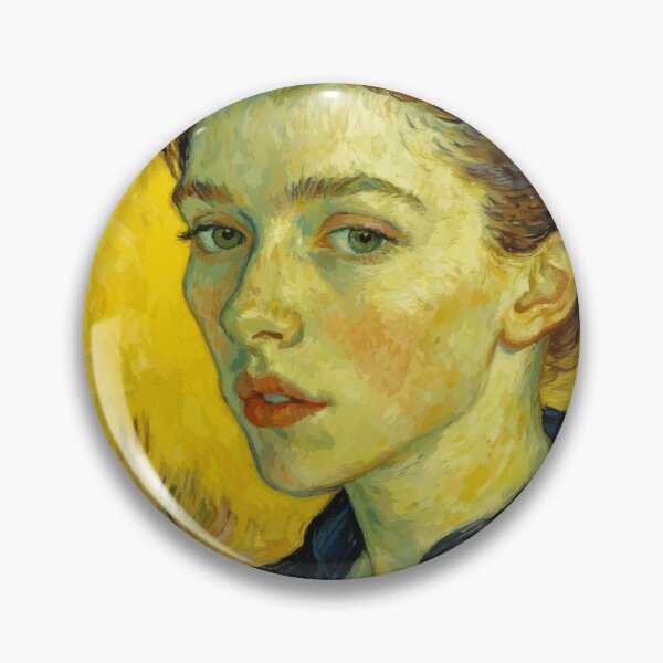 Item preview, Portrait of Young Woman After Van Gogh designed and sold by Vicky Brago-Mitchell®.