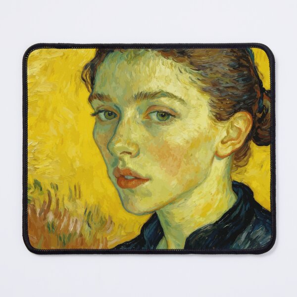 Item preview, Portrait of Young Woman After Van Gogh designed and sold by Vicky Brago-Mitchell®.