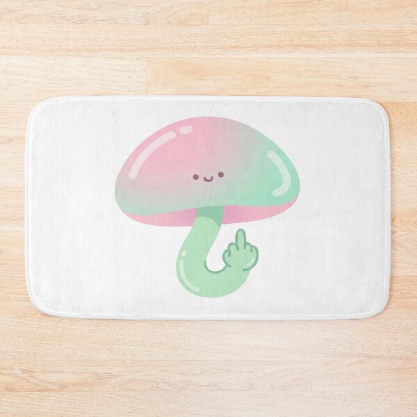 Item preview, Cute Pastel Mushroom Middle Finger - Kawaii Sassy Toadstool designed and sold by xMErCUrY03x.