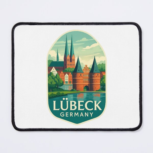 Item preview, Lübeck Germany – Holstentor and Brick Gothic Skyline designed and sold by Places On Earth.