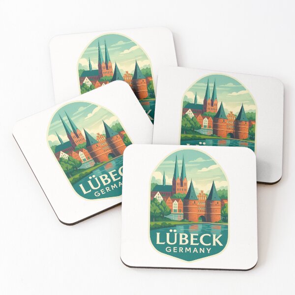 Item preview,   Lübeck Germany – Holstentor and Brick Gothic Skyline designed and sold by Places On Earth.