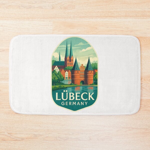Item preview,   Lübeck Germany – Holstentor and Brick Gothic Skyline designed and sold by Places On Earth.