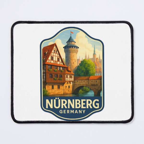 Item preview, Nürnberg Germany – Weinstadel and Round Tower Over Pegnitz River designed and sold by Places On Earth.