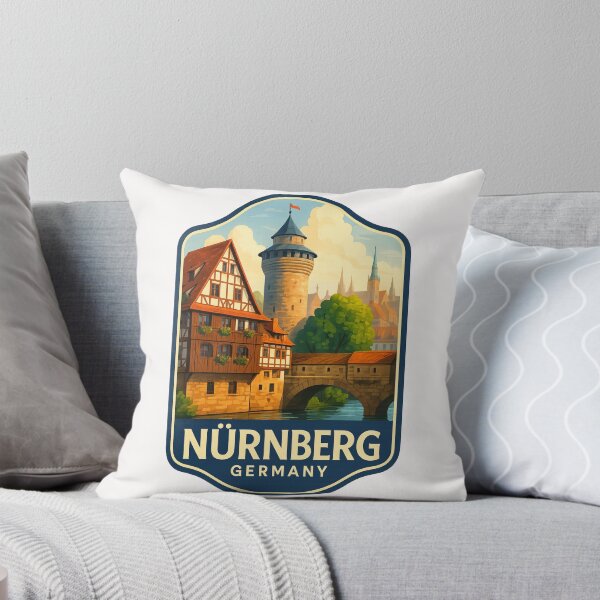 Item preview, Nürnberg Germany – Weinstadel and Round Tower Over Pegnitz River designed and sold by Places On Earth.