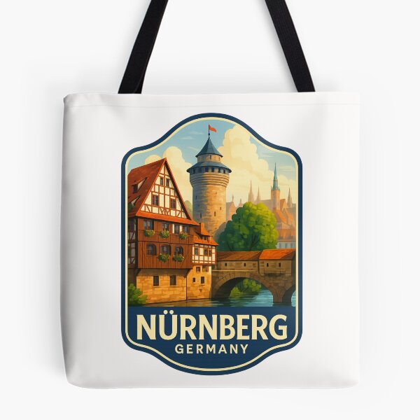 Item preview, Nürnberg Germany – Weinstadel and Round Tower Over Pegnitz River designed and sold by Places On Earth.