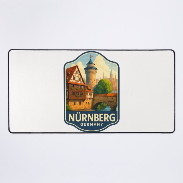 Item preview, Nürnberg Germany – Weinstadel and Round Tower Over Pegnitz River designed and sold by Places On Earth.