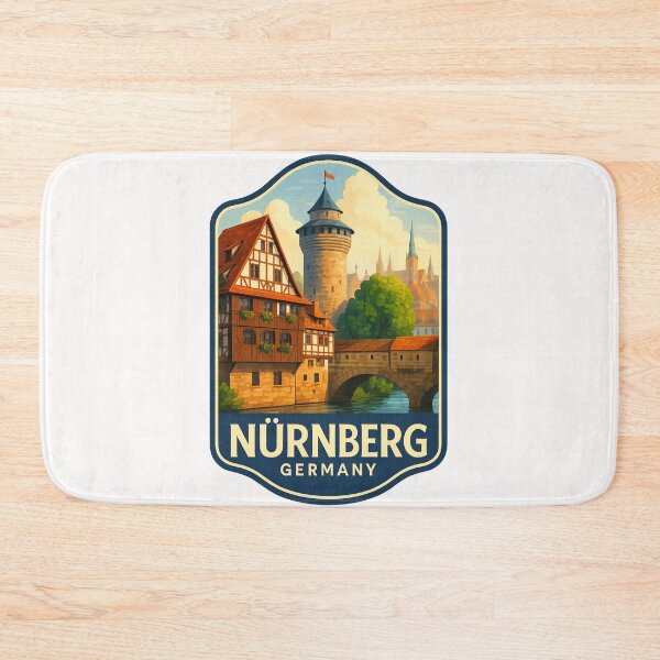 Item preview, Nürnberg Germany – Weinstadel and Round Tower Over Pegnitz River designed and sold by Places On Earth.