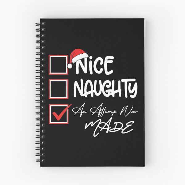 Item preview, Nice Naughty An Attempt Was Made Christmas List Santa Claus designed and sold by KristenosNehk.
