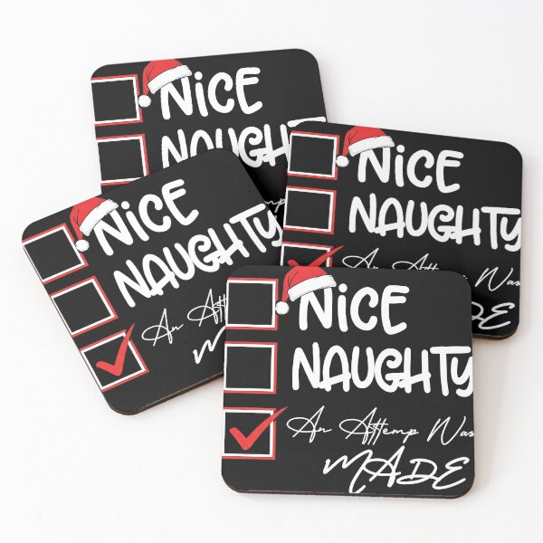Item preview, Nice Naughty An Attempt Was Made Christmas List Santa Claus designed and sold by KristenosNehk.