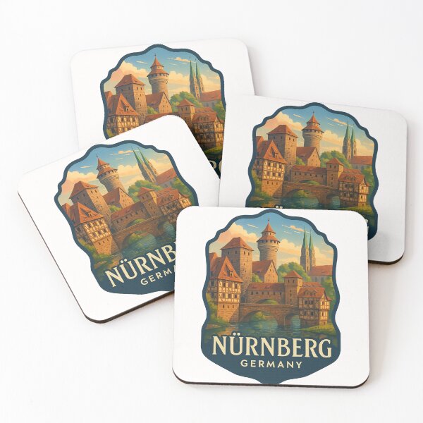 Item preview,  Nürnberg Germany – Fortified Walls and Pegnitz River Bridges designed and sold by Places On Earth.