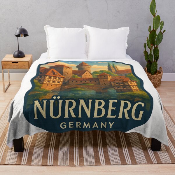Item preview,  Nürnberg Germany – Fortified Walls and Pegnitz River Bridges designed and sold by Places On Earth.
