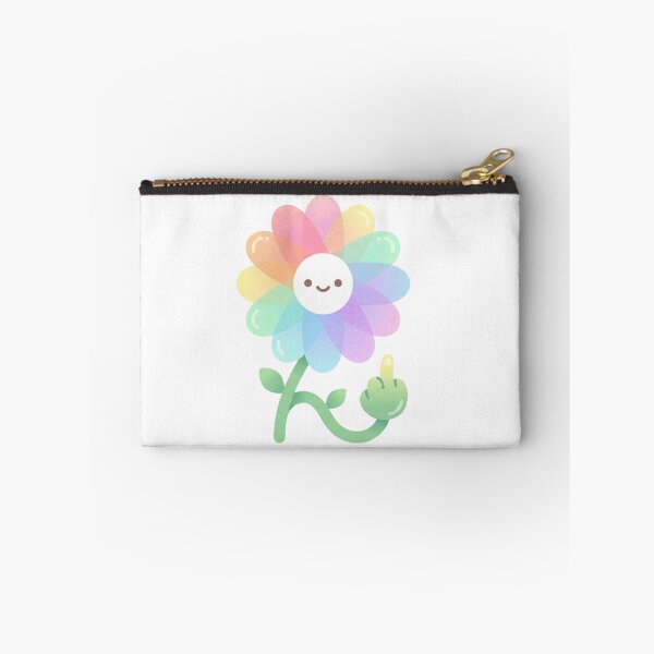 Item preview, Cute Rainbow Flower Middle Finger - Pastel Kawaii Sassy Daisy designed and sold by xMErCUrY03x.