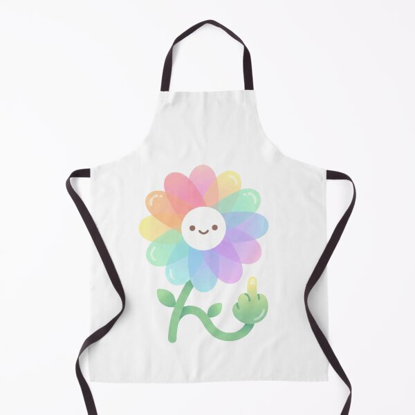 Item preview, Cute Rainbow Flower Middle Finger - Pastel Kawaii Sassy Daisy designed and sold by xMErCUrY03x.