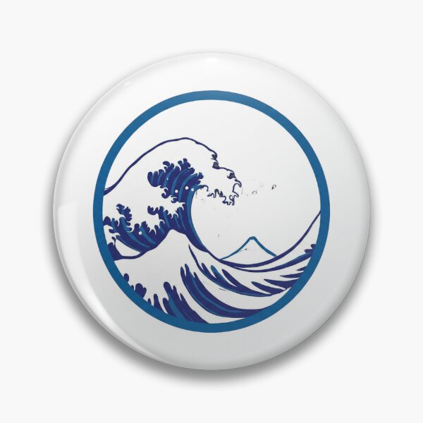 Item preview, Great Wave Circle Art designed and sold by GenzShoppingHub.