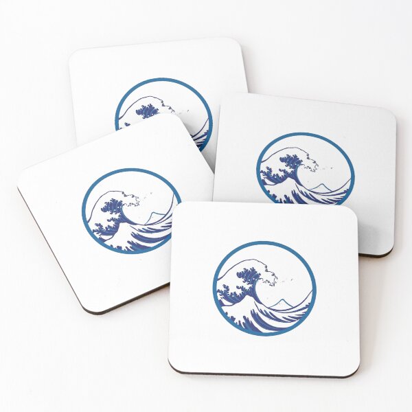 Item preview, Great Wave Circle Art designed and sold by GenzShoppingHub.