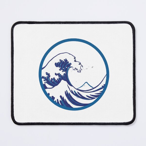Item preview, Great Wave Circle Art designed and sold by GenzShoppingHub.